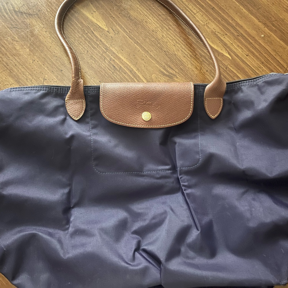 Longchamp large tote- deep purple